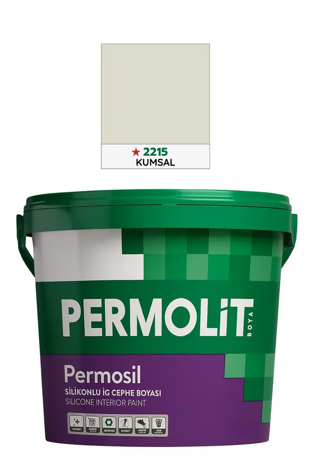 Permosil Silikonlu Silinebilir Su Bazlı İç Cephe Boyası Kumsal